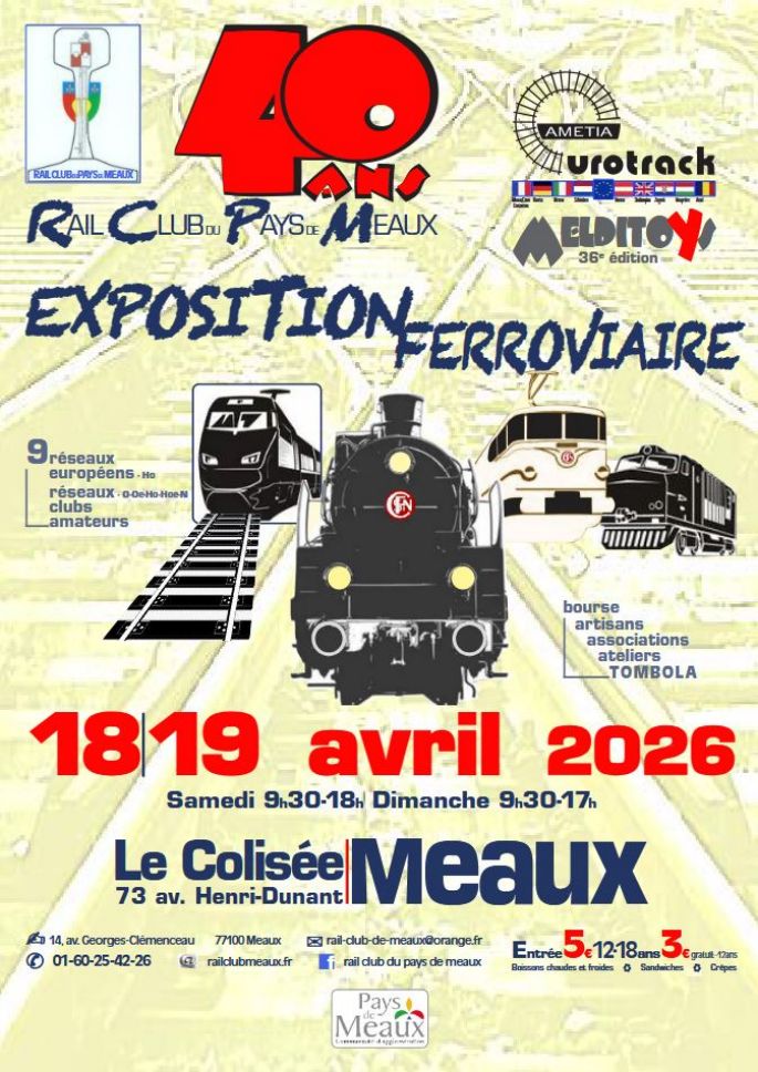 Exposition train miniature Meursault